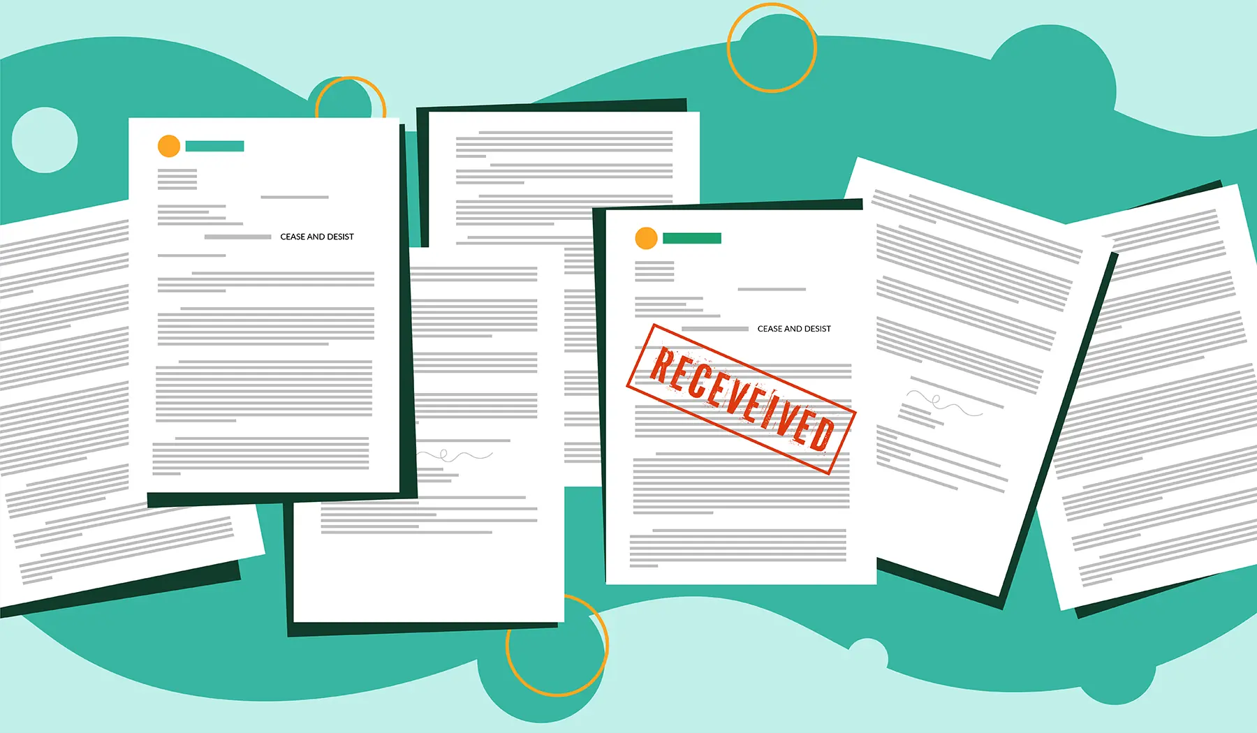 Illustration of PACT Act Cease and Desist Letters directed toward vape companies.