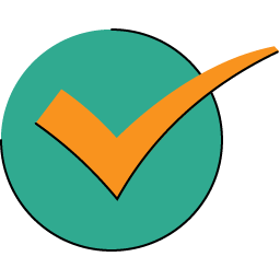 Checkmark symbolizing positive attributes on compliance reports, showcasing the effectiveness of identity verification processes.