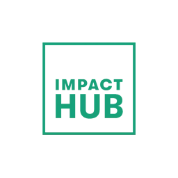 Logo of Impact Hub King's Cross in green representing the hover state for a case study where Token of Trust was used for identity verification of mailbox applicants to be compliant with KYC and AML regulations.