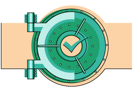 Data Vault representing Token of Trust’s commitment to security and privacy of Age Verification records.