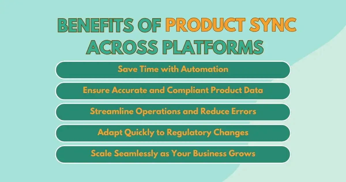 List of benefits of product sync.